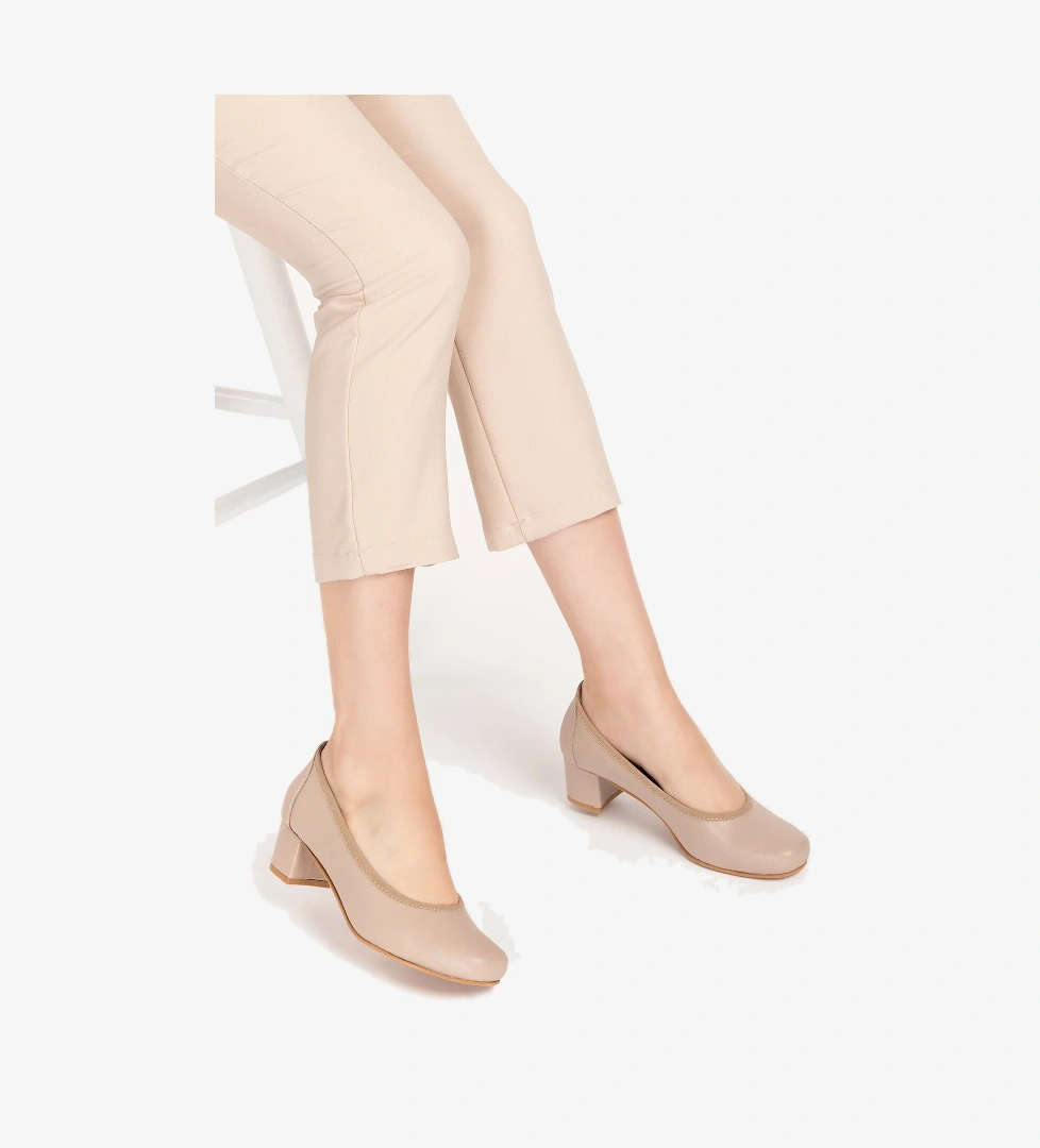 Gondol Kadın Hakiki Deri Rahat Günlük Topuklu Ayakkabı şhn.280