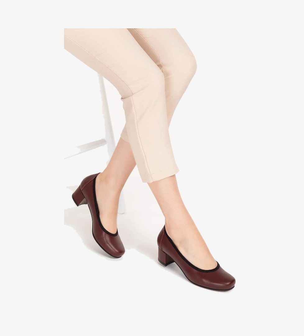 Gondol Kadın Hakiki Deri Rahat Günlük Topuklu Ayakkabı şhn.280