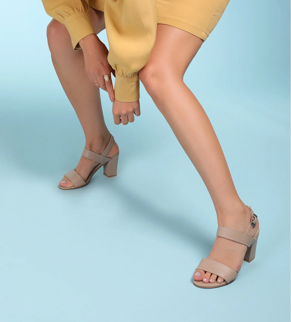 Gondol Kadın Hakiki Deri Klasik Günlük Rahat Topuklu Ayakkabı şhn.48