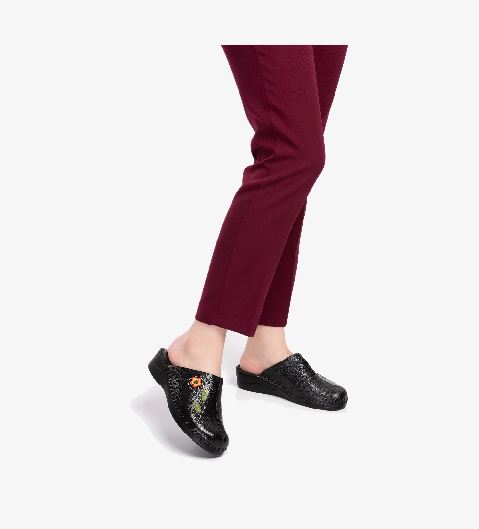 Gondol Kadın Hakiki Deri Ortopedik Sabo Terlik yprk.811