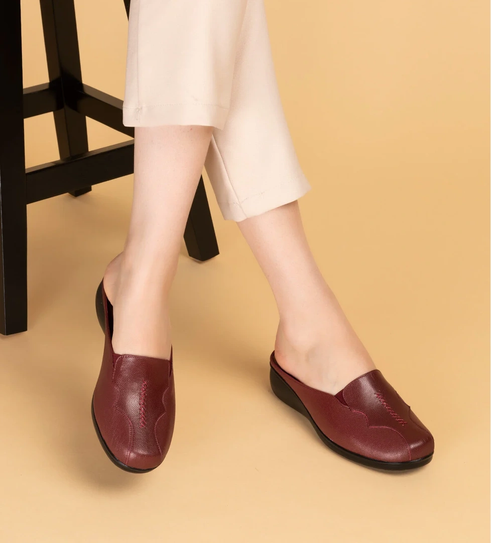 Gondol Hakiki Deri Ev Terliği ÖZL.324