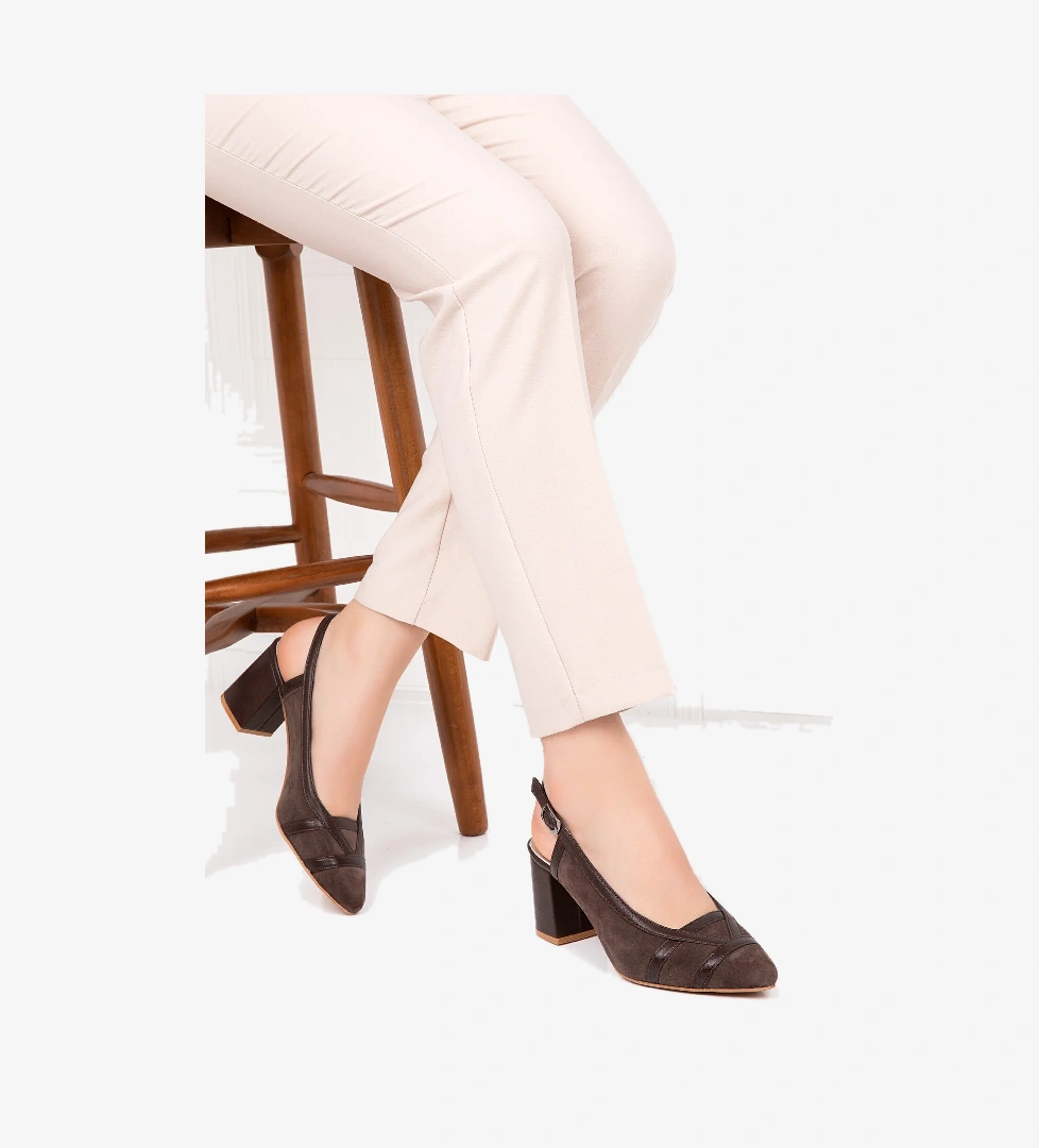 Gondol Hakiki Deri Renkli Tar Topuklu Ayakkabı şhn.75