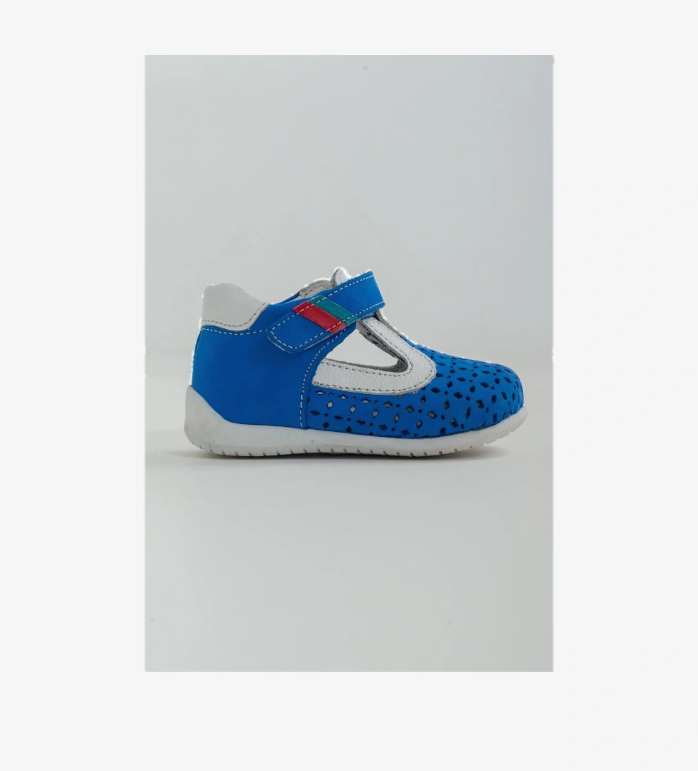 Unisex Çocuk Sax-Beyaz Deri Ortopedik Destekli İlk Adım Ayakkabı