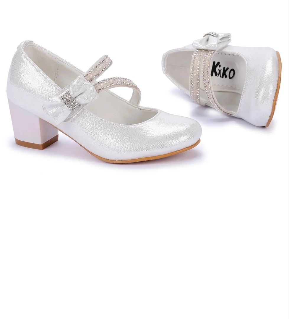 Aisha Günlük Kız Çocuk 4 Cm Topuklu Abiye Ayakkabı Sedef