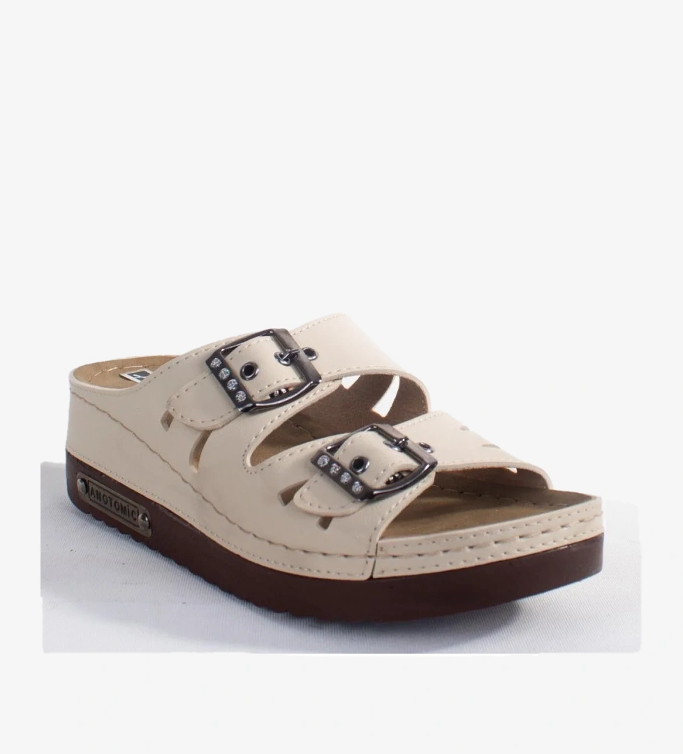 Dagoster DZA37-3001 Bej Günlük Ortopedik Kadın Terlik model görseli