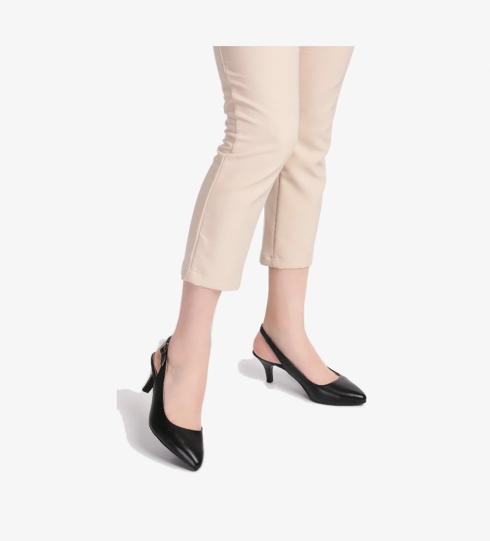 Gondol Kadın Hakiki Deri Orta Boy Topuk Stiletto vdt.230