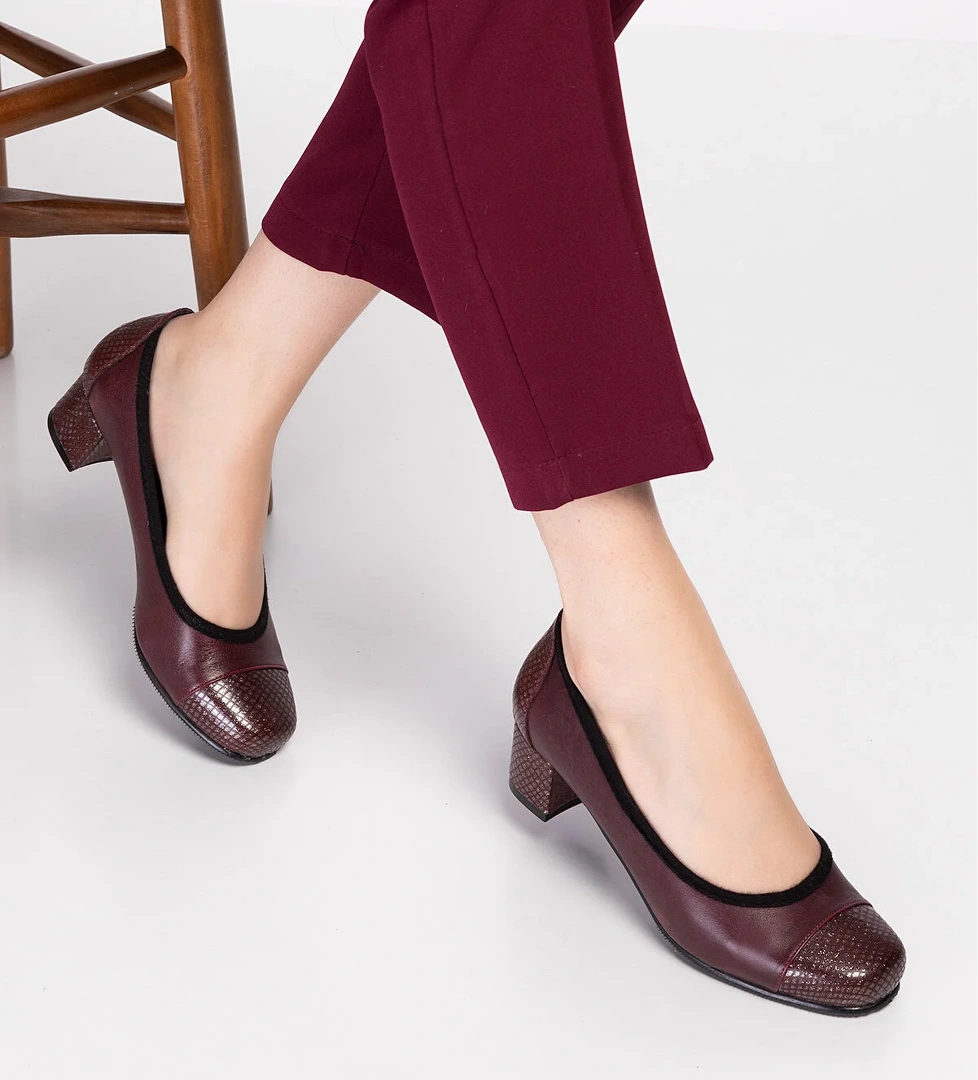 Gondol Kadın Hakiki Deri Rahat Günlük Topuklu Ayakkabı şhn.875