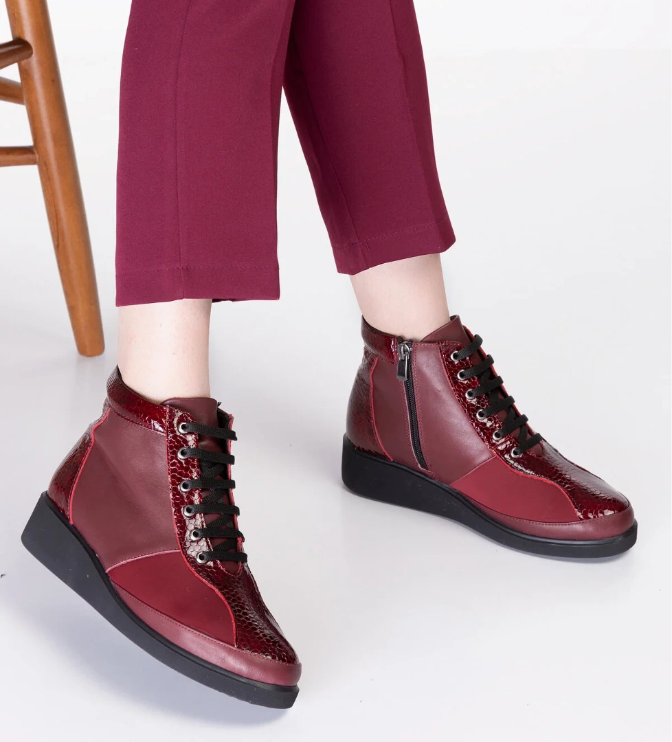 Gondol Kundura Gondol Hakiki Deri Anatomik Taban Kemik Çıkıntısına Özel Bot Ert.3870 model görseli