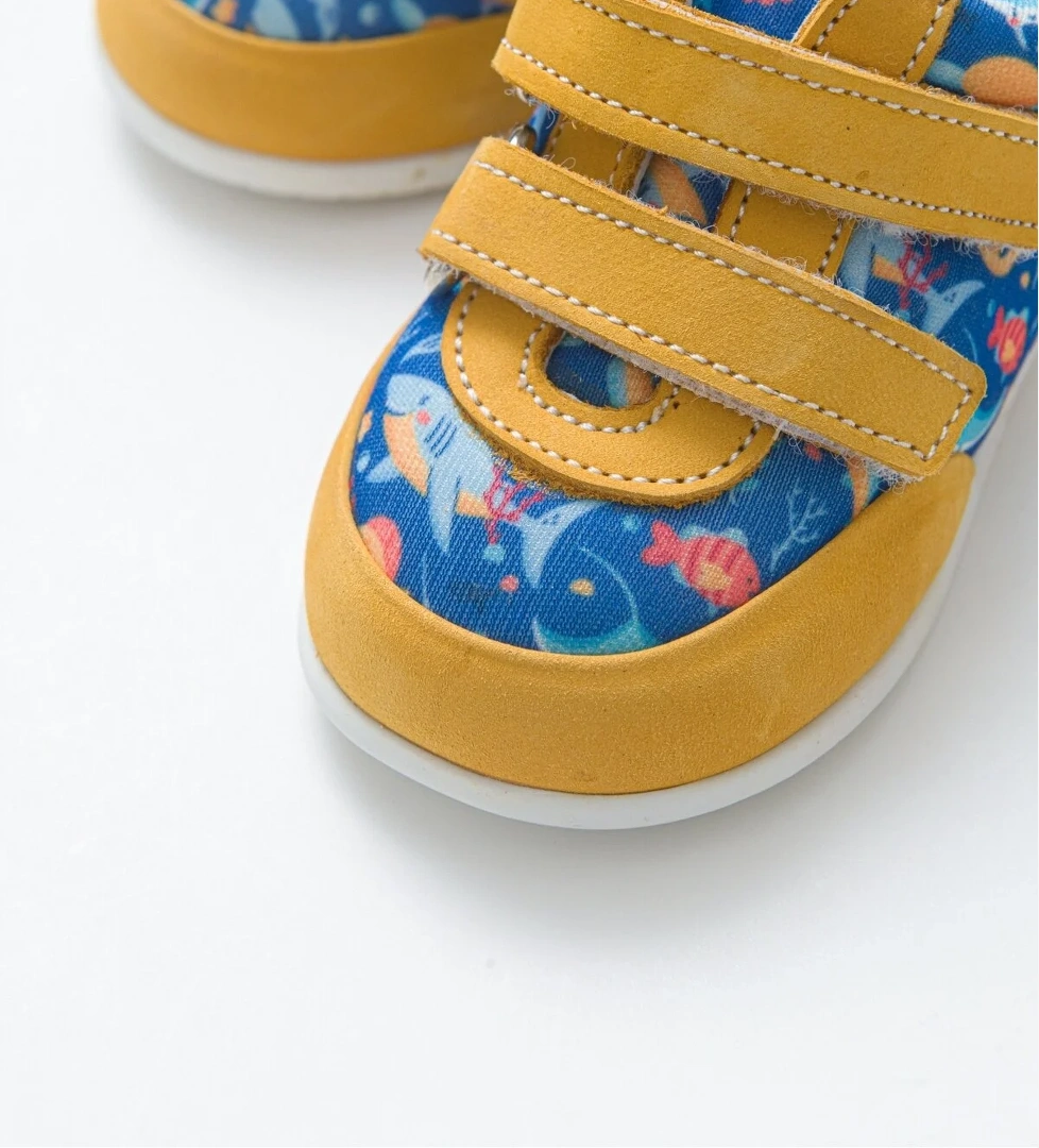 Mnpc Erkek Çocuk Sarı Deri Ortopedik Destekli İlk Adım Ayakkabı model görseli