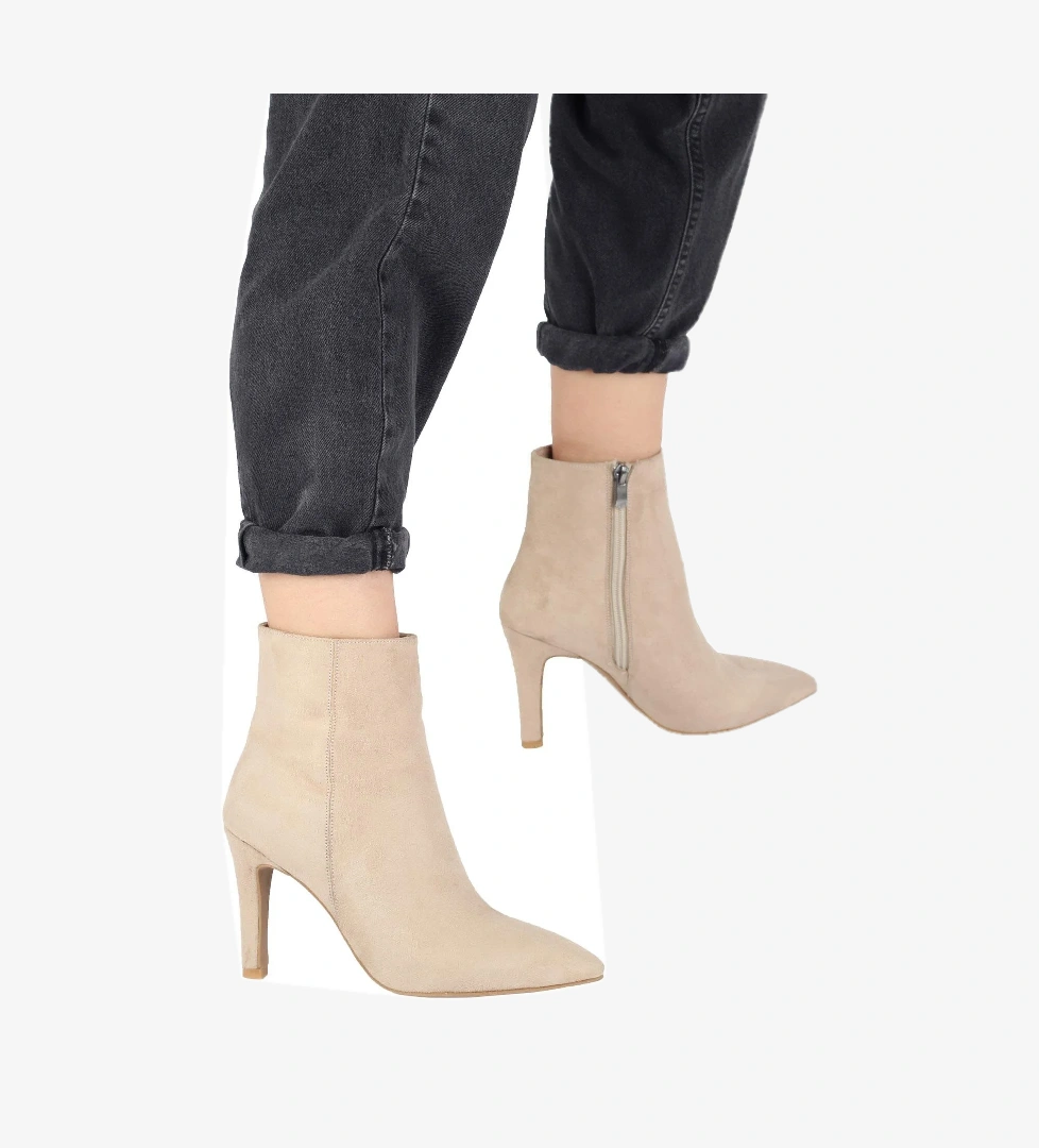 Ten Süet Bootie İnce Topuklu Bot - Nairobi