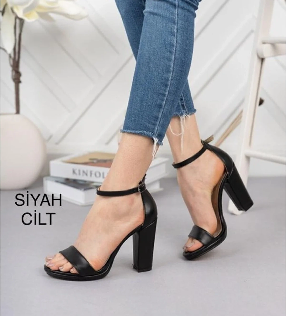 5231 İnce Platfotm Tek Bant Kadın Topuklu Ayakkabı