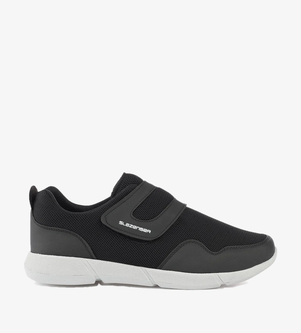Slazenger ACA I Büyük Beden Sneaker Erkek Ayakkabı Siyah / K.Gri