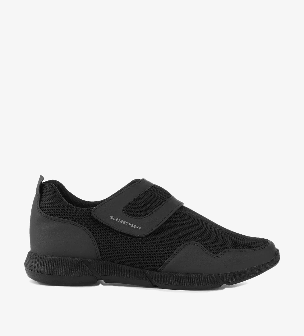 Slazenger ACA I Büyük Beden Sneaker Erkek Ayakkabı Siyah / Siyah