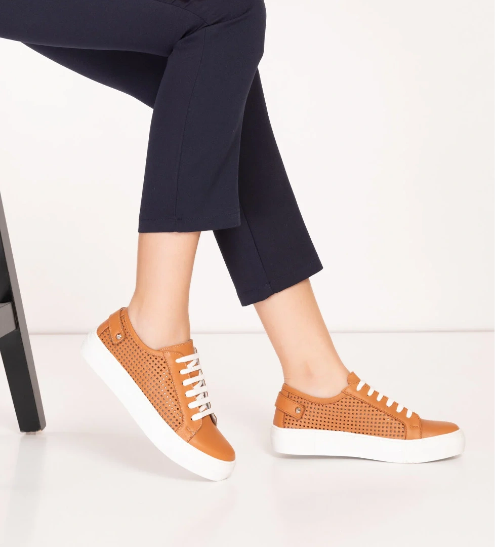 Gondol Kadın Iç Dış Hakiki Deri Günlük Sneaker als.369