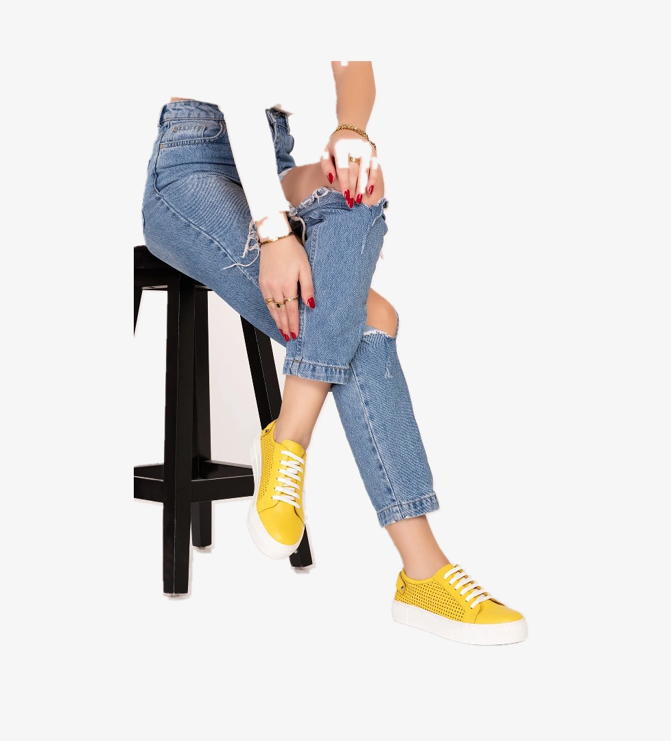 Gondol Kundura Gondol Kadın Iç Dış Hakiki Deri Günlük Sneaker Als.369 model görseli