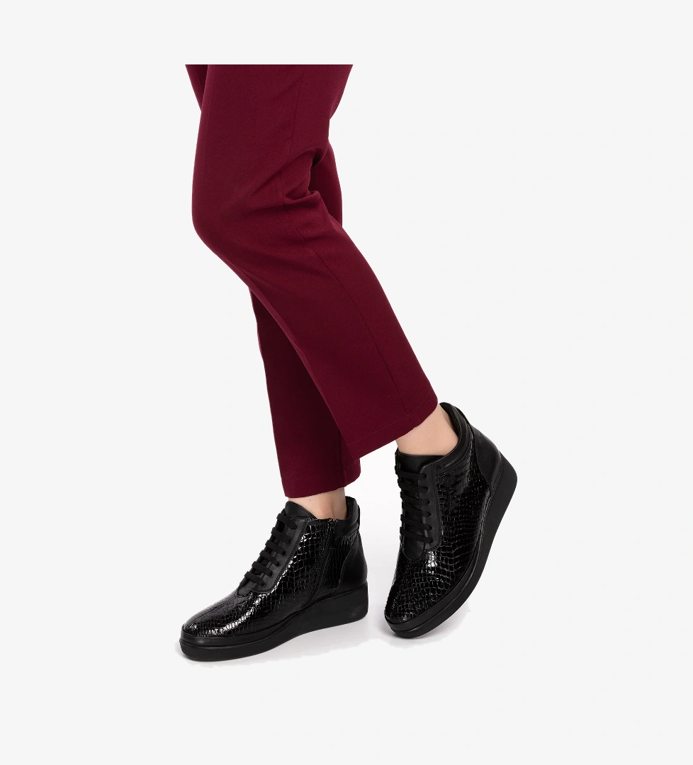 Gondol Kadın Hakiki Deri Petek Desenli Günlük Rahat Bot ndr.3805