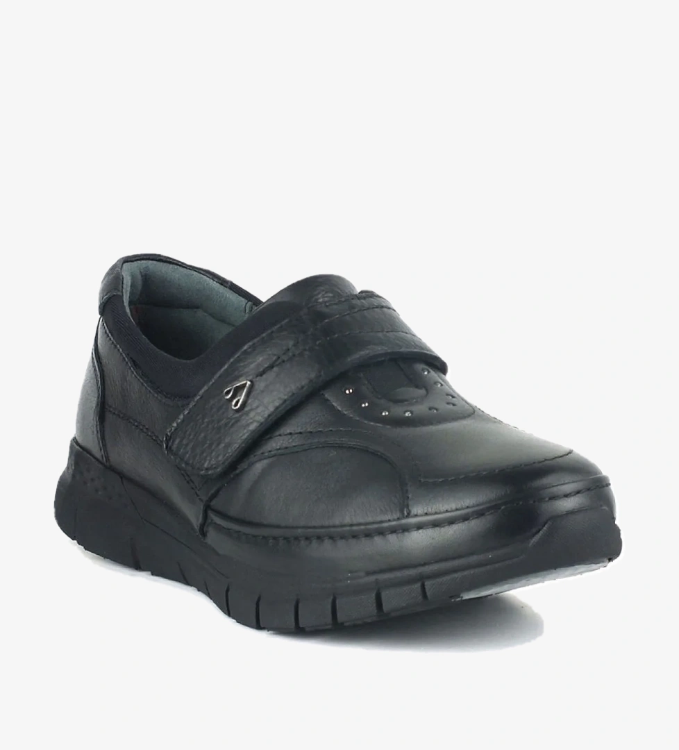 Forelli 29445 ORTOPEDİ Kemik Çıkıntısına Özel Deri Bayan Aya Siyah model görseli