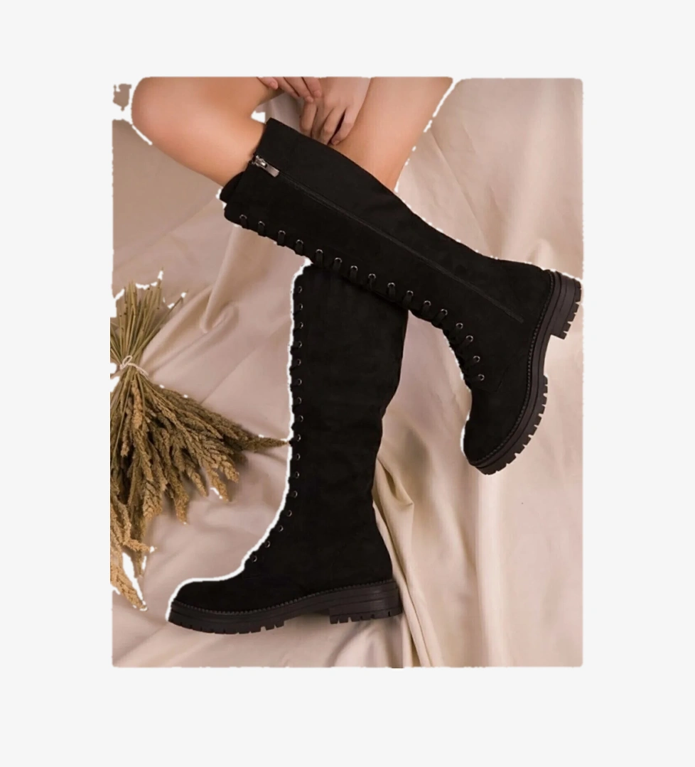 Siyah Postal Kadın Çizme