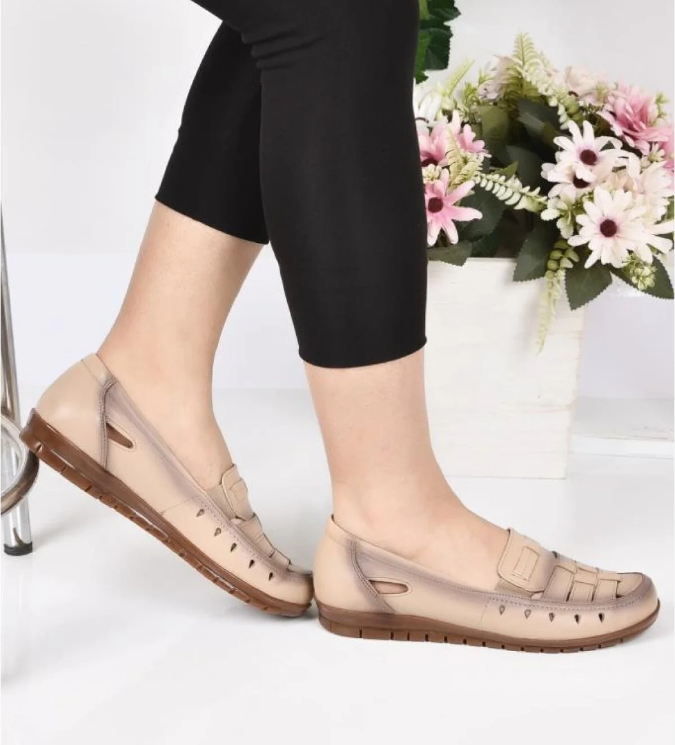 Scavia Orto pedik Comfort Hakiki Deri Bayan Ayakkabı