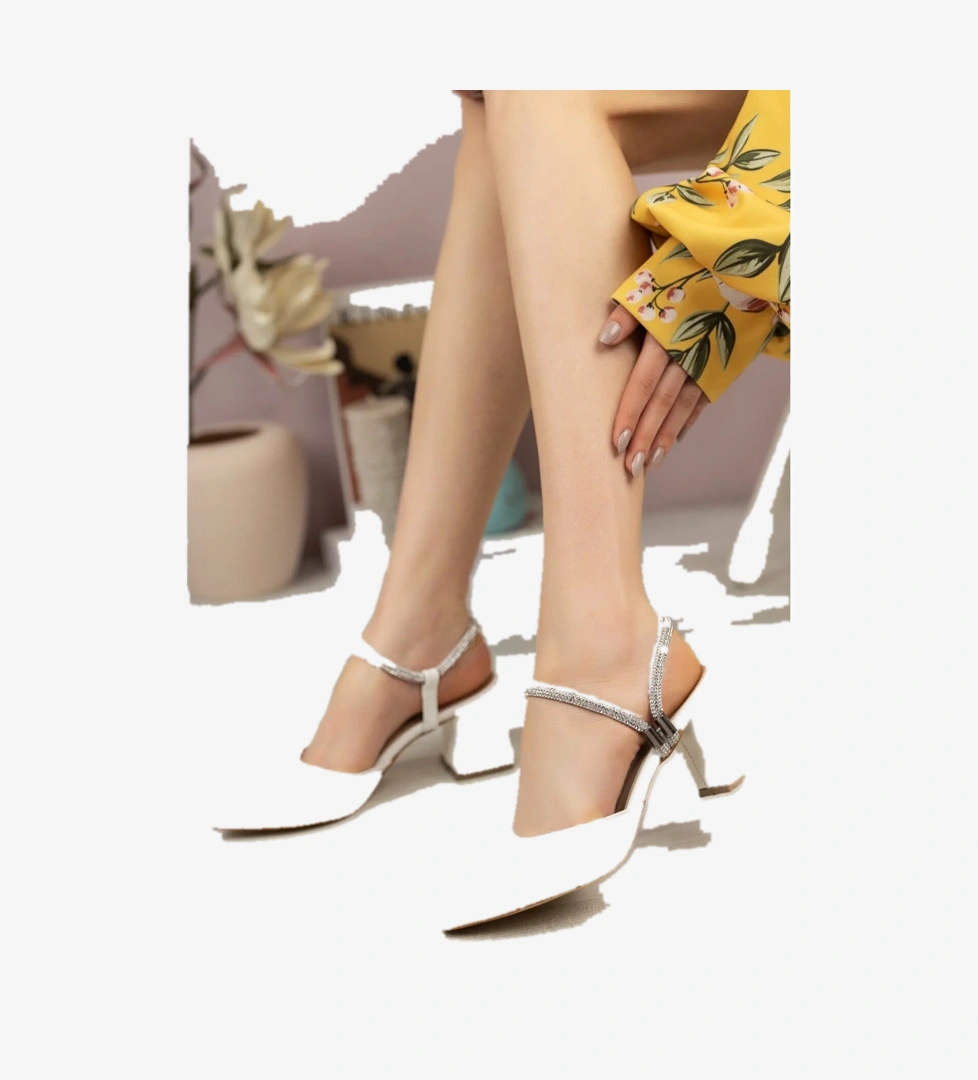 Feles Bilek Taşlı Kadın Topuklu Ayakkabı model görseli