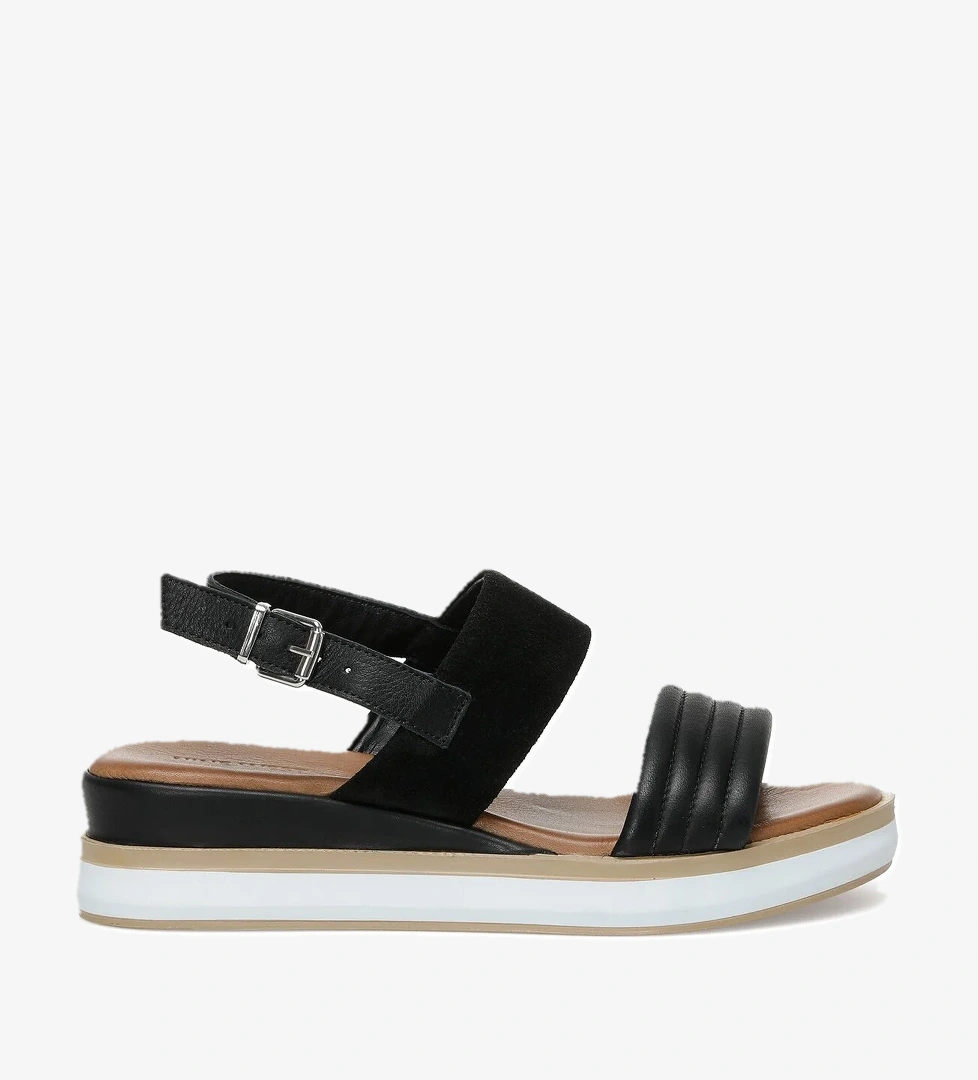 Nine West Nine West OLARINA 2FX Siyah Kadın Kalın Taban Sandalet Sandalet & Terlik | Flo Siyah - 1. görsel