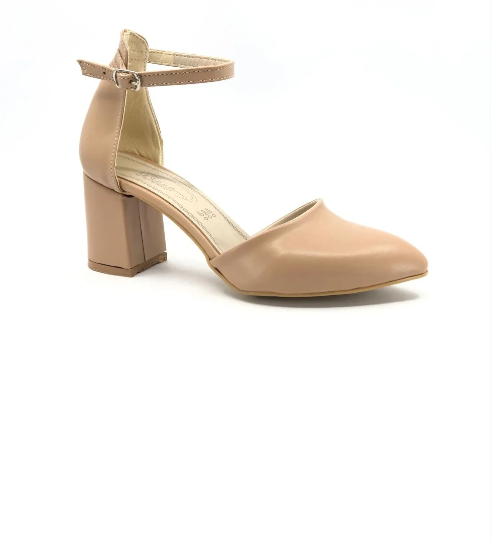 Bilekten Bağlamalı Kadın Topuklu Ayakkabı - Görsel 1