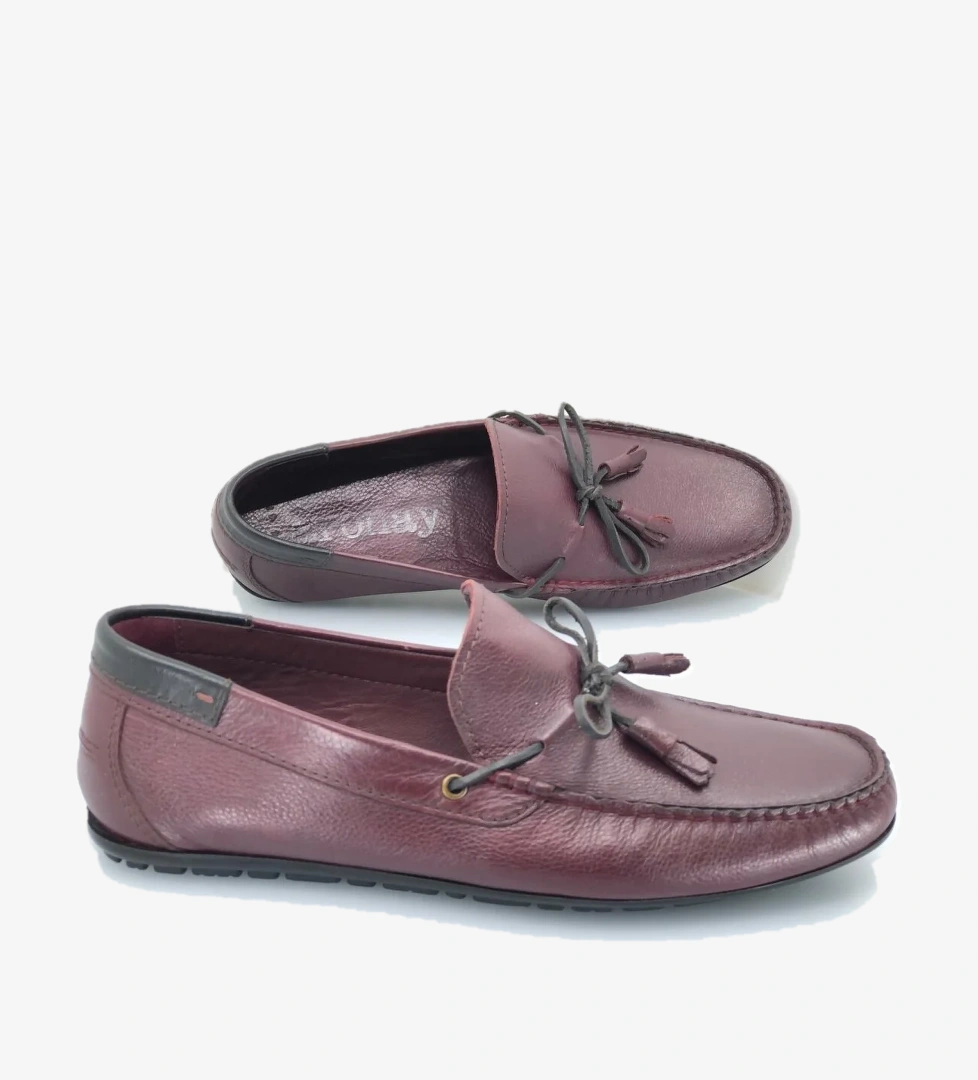 Aronay 084 %100 Hakiki Deri Püsküllü Erkek Loafer Babet model görseli