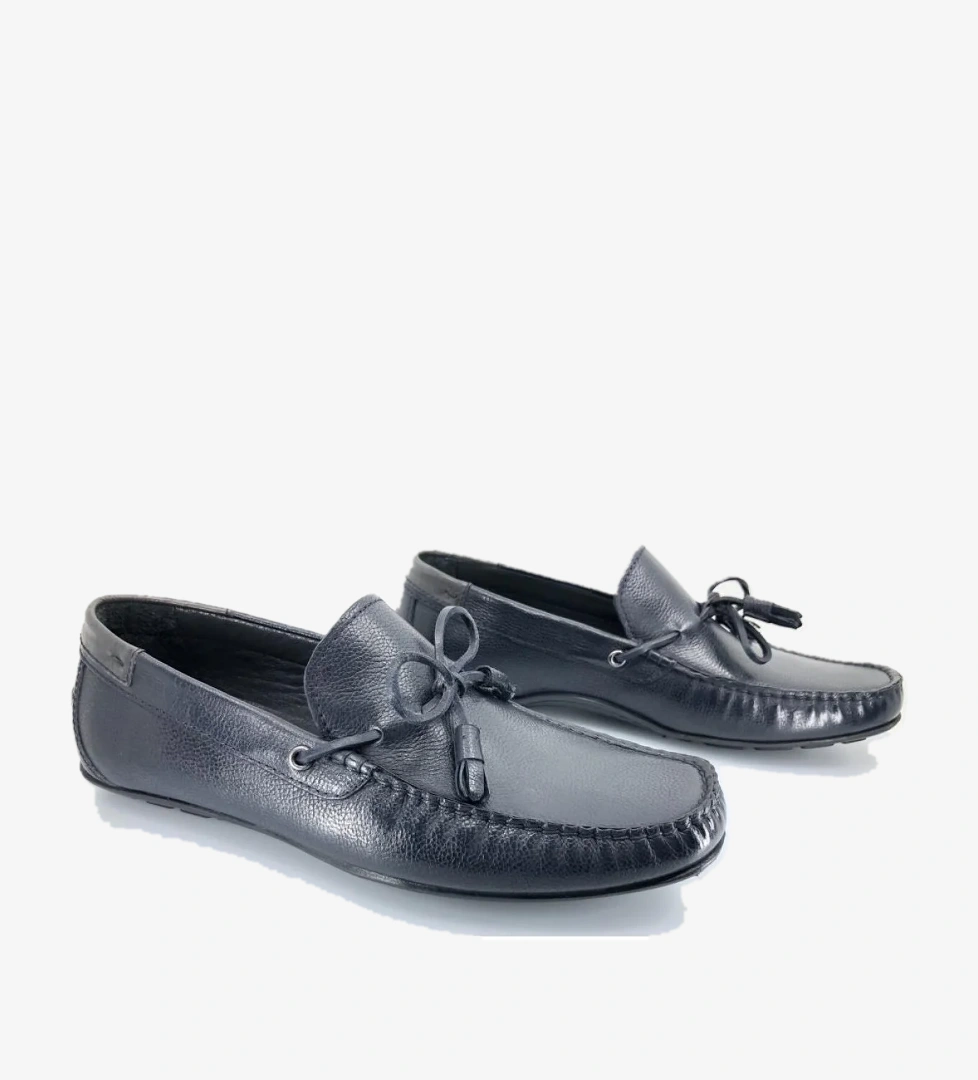 084 %100 Hakiki Deri Püsküllü Erkek Loafer Babet