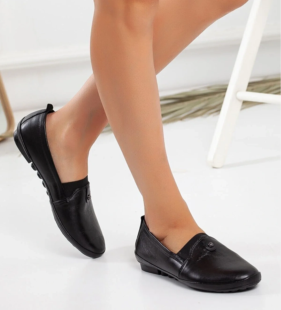 Kocamanlar Ayakdaş %100 Doğal Deri Full Ortapedik Kadın Babet Ayakkabı model görseli