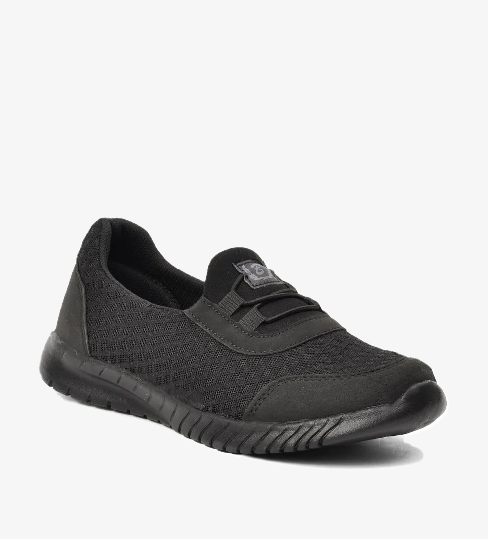 575 Siyah Kadın Fileli Hafif Yazlık Spor Ayakkabı