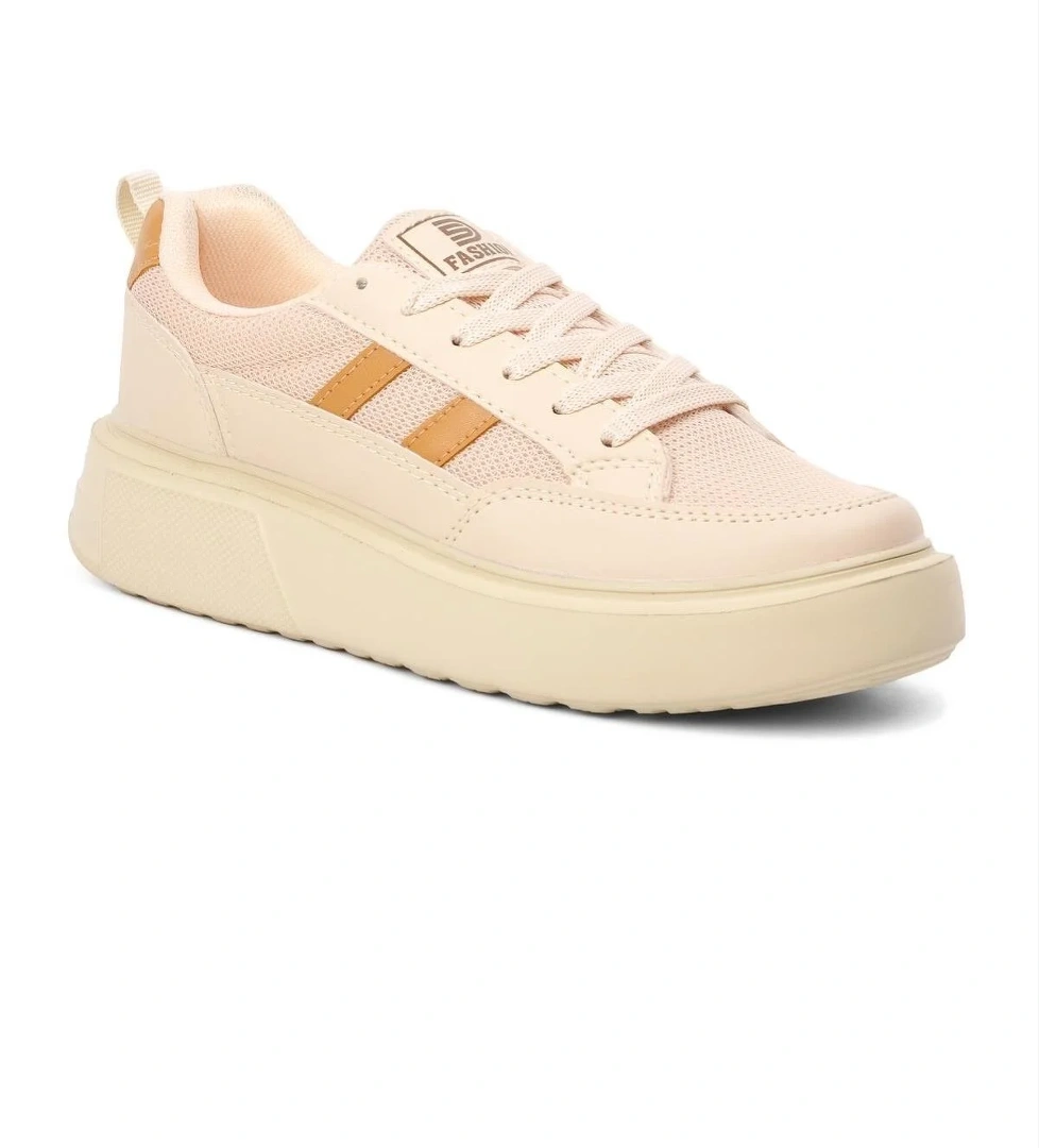 Deren Bej Unisex Spor Ayakkabı