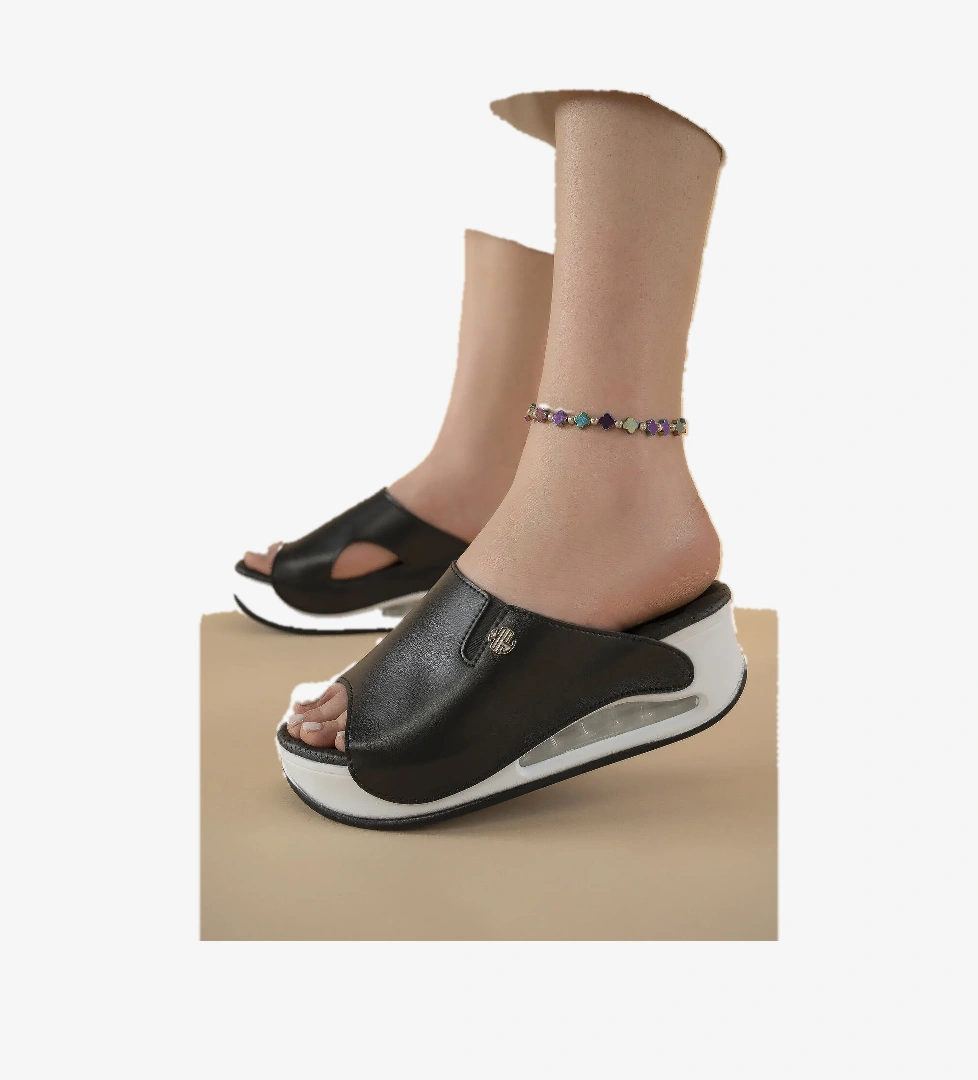 Khayt Khayt Biana Anatomik Ortopedik Ultra Rahat Taban Topuk Dikeni Tavsiyeli Madikal Sabo Günlük Kadın Terlik model görseli