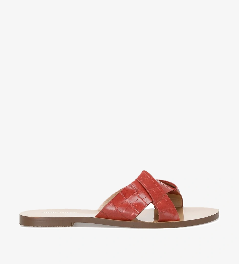 Nine West Nine West CAPRA 2FX Kırmızı Kadın Düz Terlik Sandalet & Terlik | Flo Kırmızı - 1. görsel