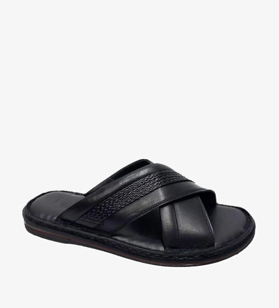 173 Hakiki Deri Anatomik Erkek Terlik - Görsel 1