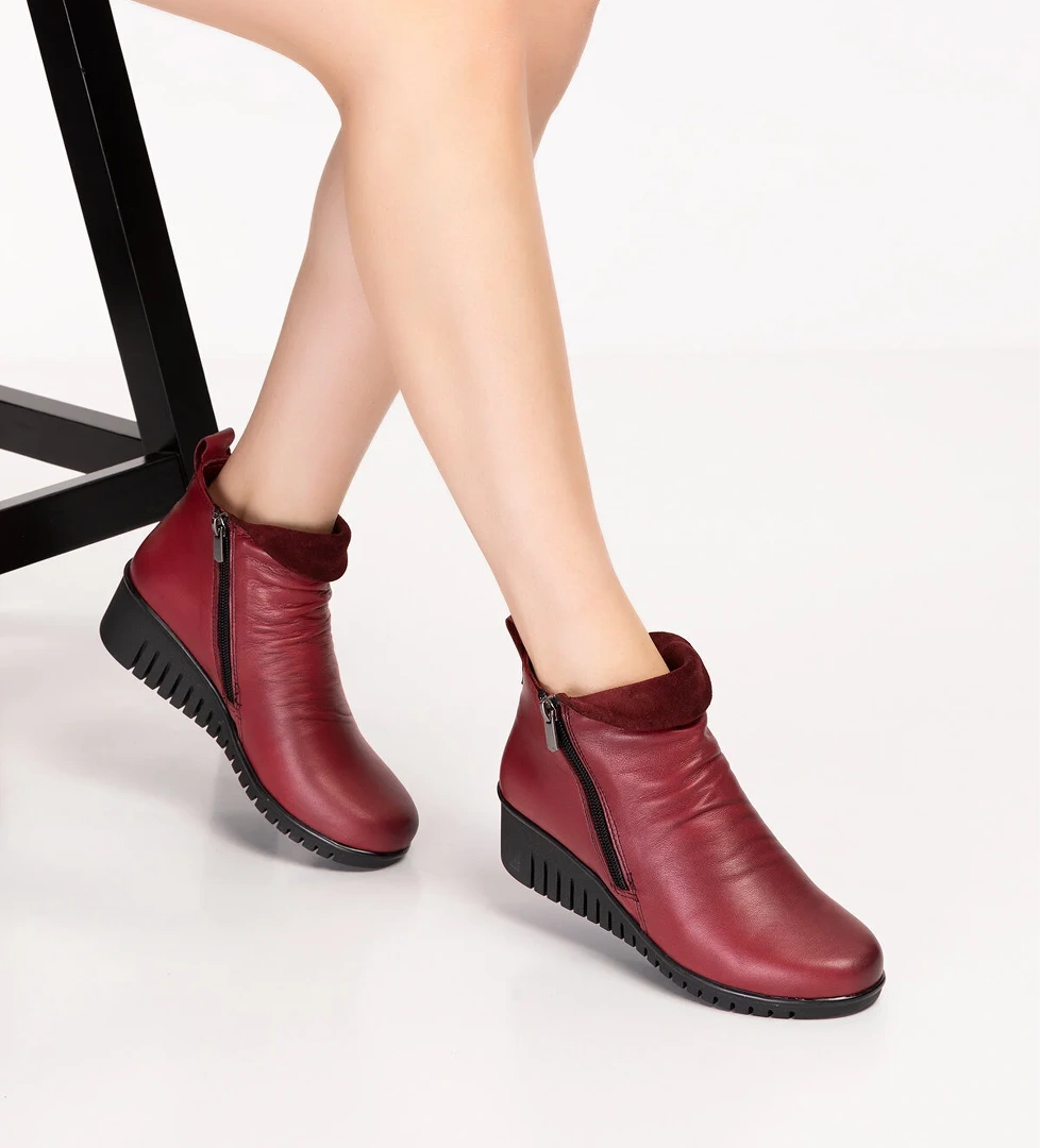 Gondol Kadın Hakiki Deri Kaymaz Dolgu Topuk Taban esfa.2003 - Görsel 1