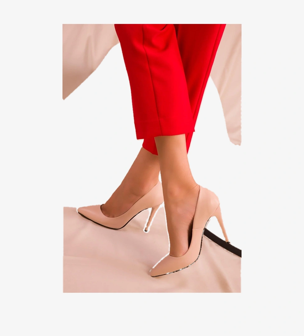 Kadın Klasik İnce Yüksek Topuk Stiletto Ayakkabı - Görsel 1