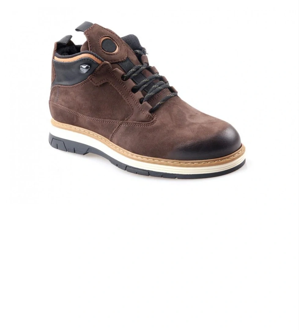 534 Hakiki Deri Nubuk Erkek Bot - Görsel 1