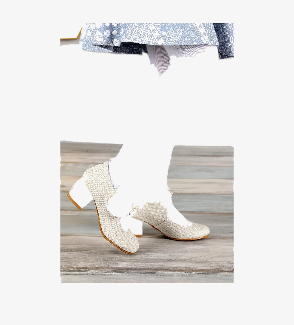 Angelina Kum Simli Günlük Kız Çocuk 4 Cm Topuklu Abiye Ayakkabı Sedef