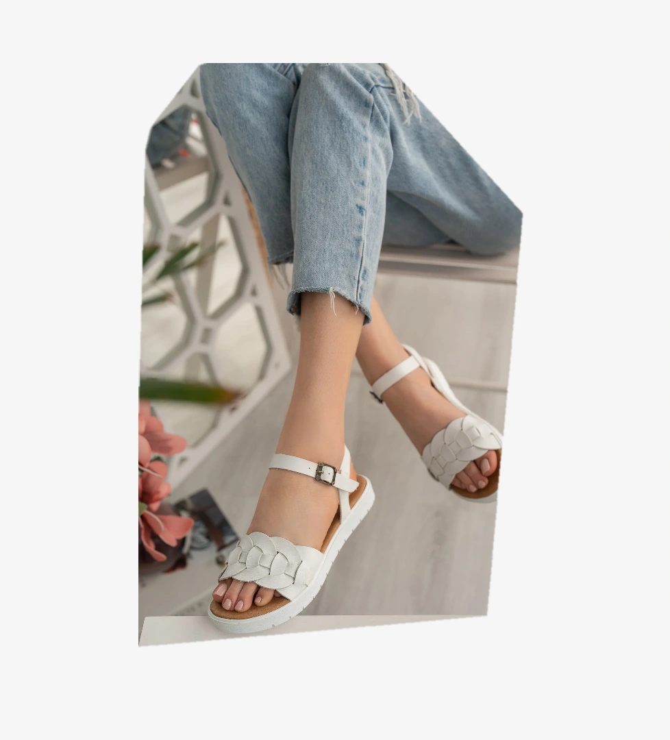 Flowers Anatomik Günlük Kadın Sandalet - Görsel 1