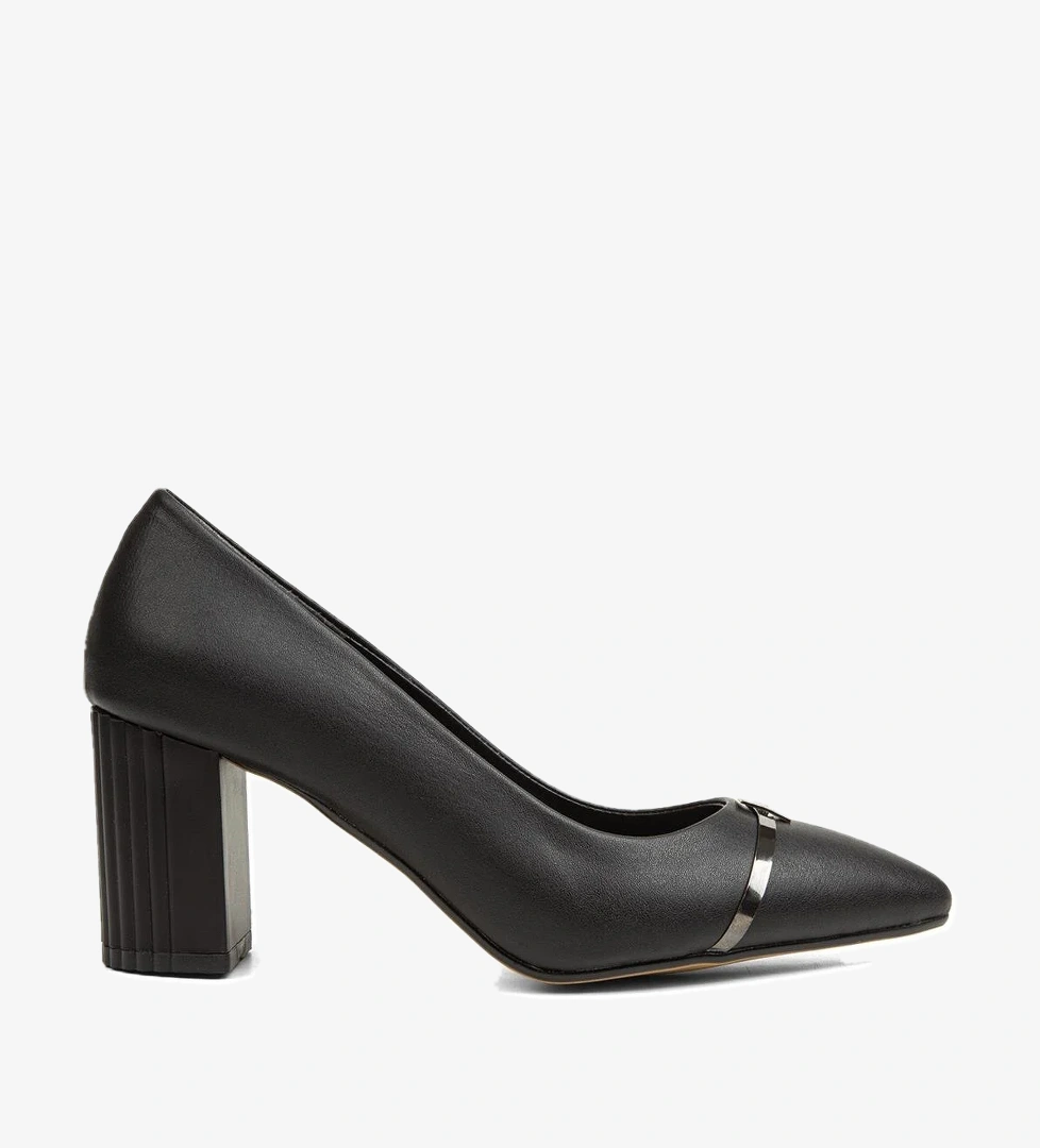 ® | PC-51203 - 3478 Siyah - Kadın Topuklu Ayakkabı - Görsel 1