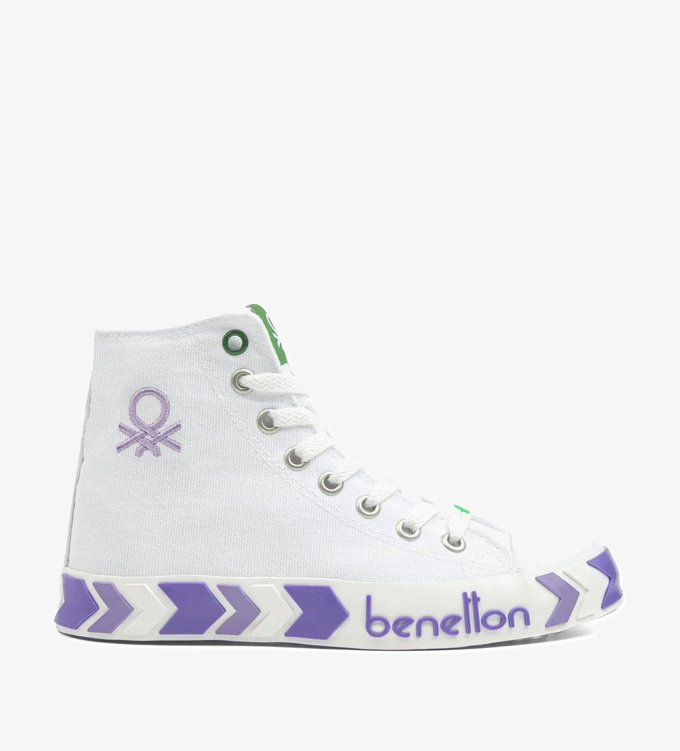 ® | BN-30634-3374 Beyaz Lila - Çocuk Spor Ayakkabı