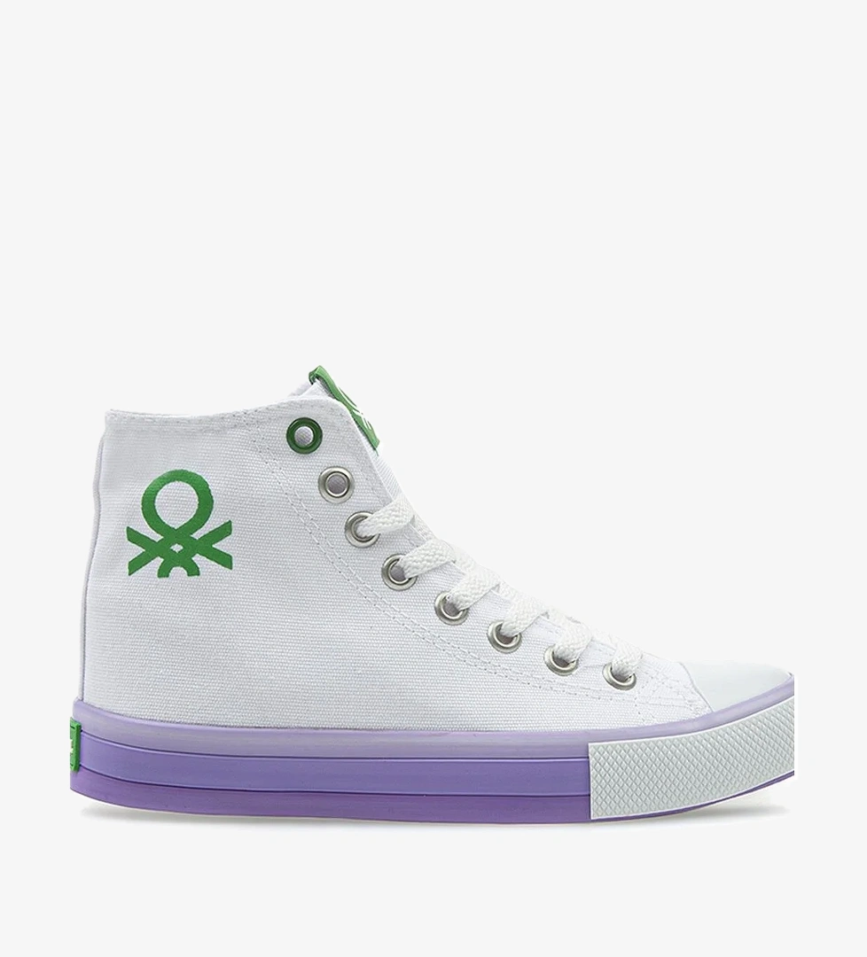 ® | BN-30189 - 3374 Beyaz Lila - Kadın Spor Ayakkabı