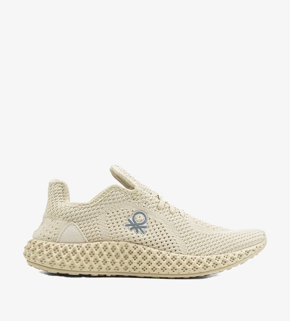 Benetton ® | BN-30009 -3570 Bej - Kadın Spor Ayakkabı