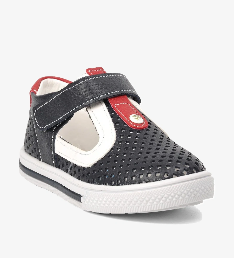 Şi̇ri̇ngenç Şiringenç Cırtlı Ortopedik Lacivert-kırmızı Çocuk Erkek Sandalet Bebek Yazlık 2234 Ayakkabı model görseli