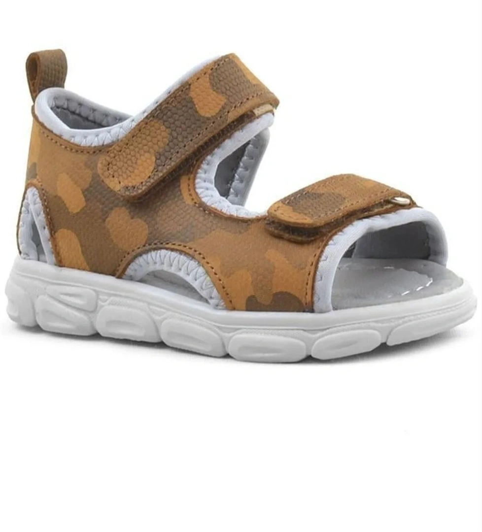 Rakerplus Wisps Hakiki Deri Taba Kamuflaj Bebek Sandalet model görseli