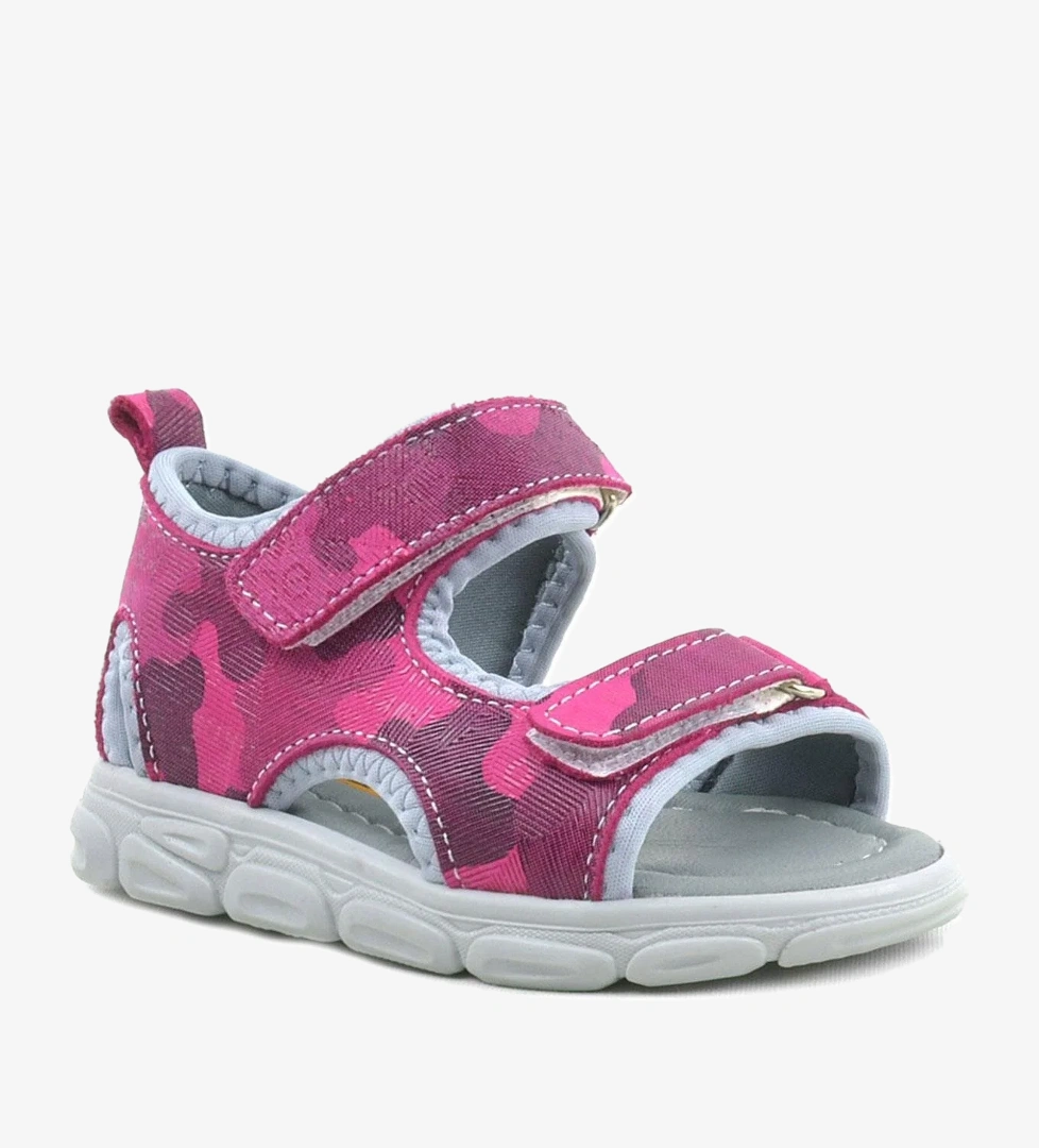 Rakerplus Wisps Hakiki Deri Pembe Kamuflaj Bebek Sandalet model görseli