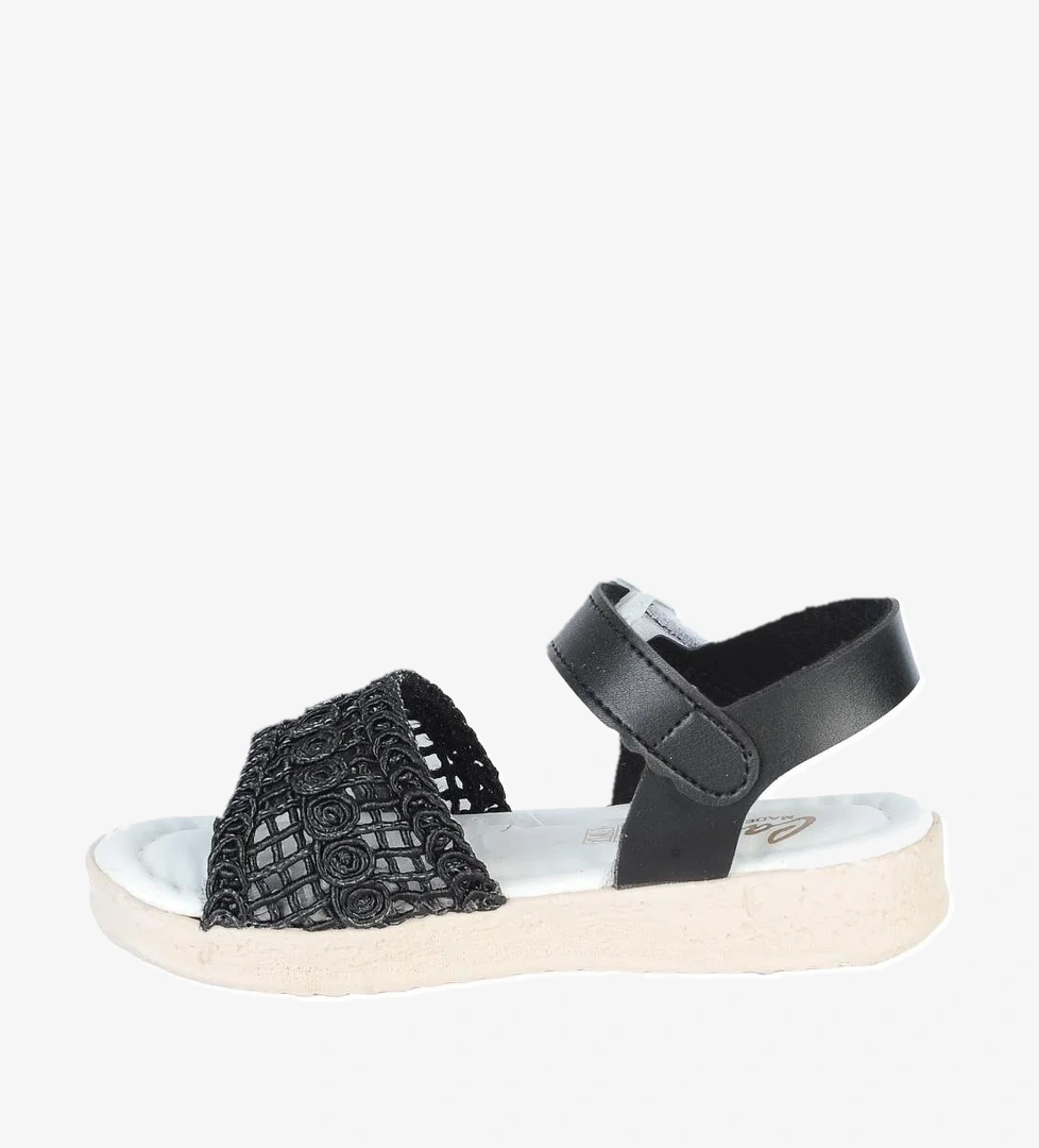 Poliva 3510 Siyah Yazlık Kız Çocuk Sandalet Ayakkabı model görseli