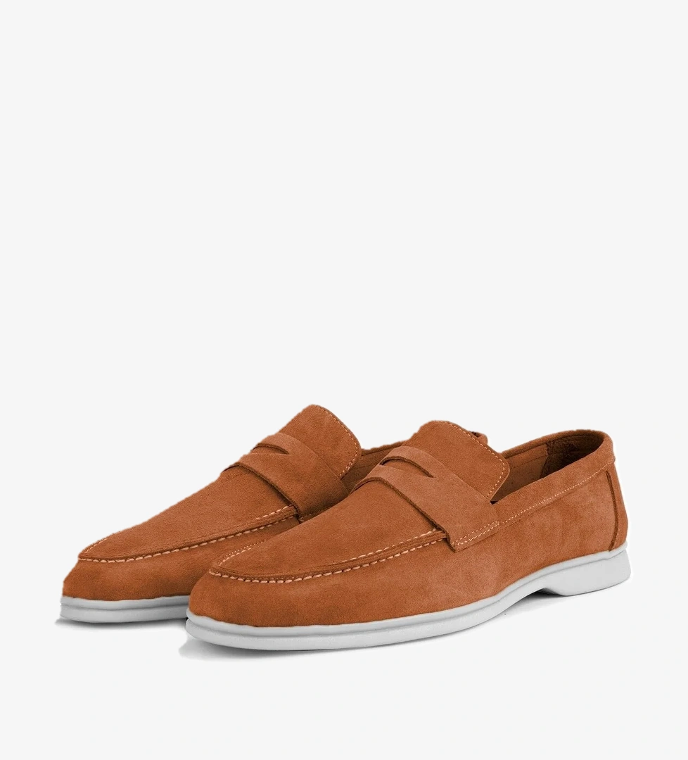 Ante Süet Hakiki Deri Erkek Günlük Ayakkabı Loafer Ayakkabı