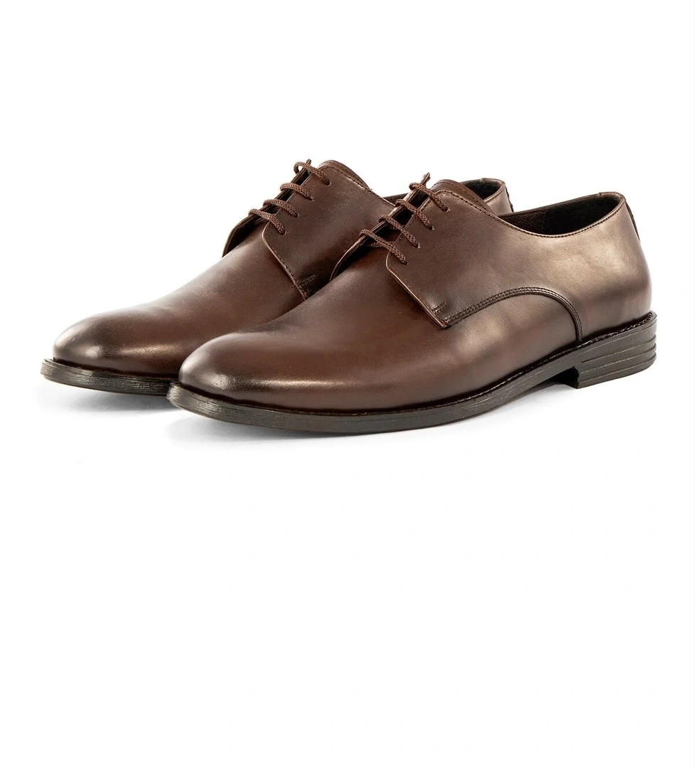 Pierro Hakiki Deri Erkek Klasik Ayakkabı, Derby Klasik Ayakkabı