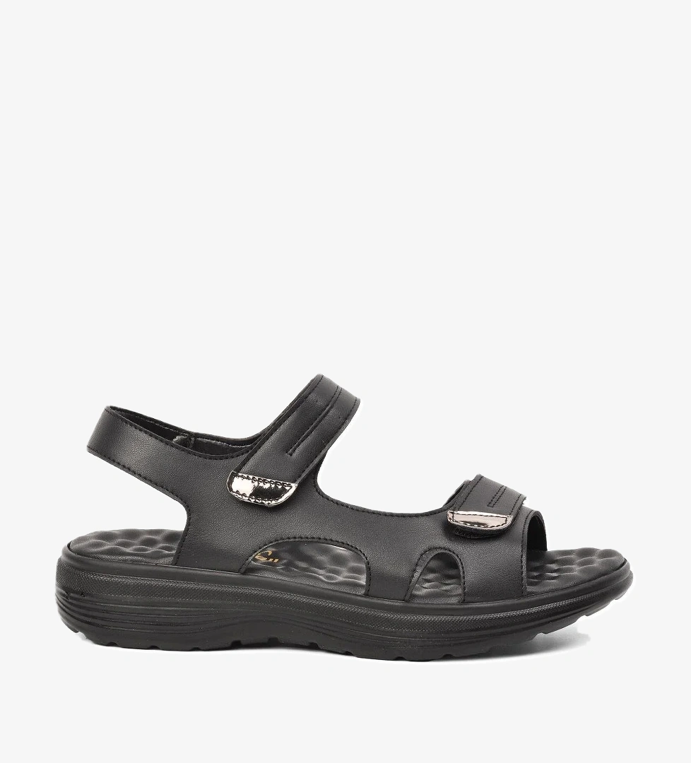 336 Siyah Kadın Sandalet